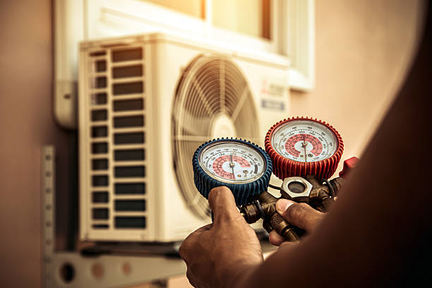 Professional Hvac Maintenance technician working in Mason, TX